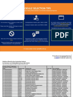 Module Selection Tips: Here. Here