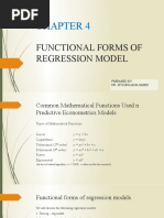 Chapter 4-Functional Forms of Regression Model