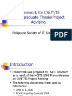 Thesis and Project Framework