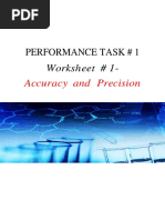 Performance Task # 1: Worksheet # 1