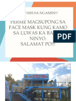 Paisi Sa Ngamin!!!: Perme Magsupong Sa Face Mask Kung Kamo Sa Luwas Ka Baloy Ninyo. Salamat Po!!!