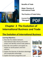 Evolution of Trade Theories