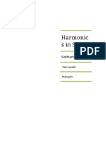 Harmonics in Sitar