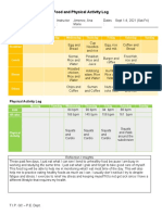 Food and Activity Log 2.0