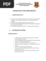 Fundamentals in Lodging Operation Chapter 1