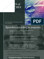 Types of Speeches (Report)