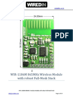 Wir-1186M 865Mhz Wireless Module With Robust Full-Mesh Stack