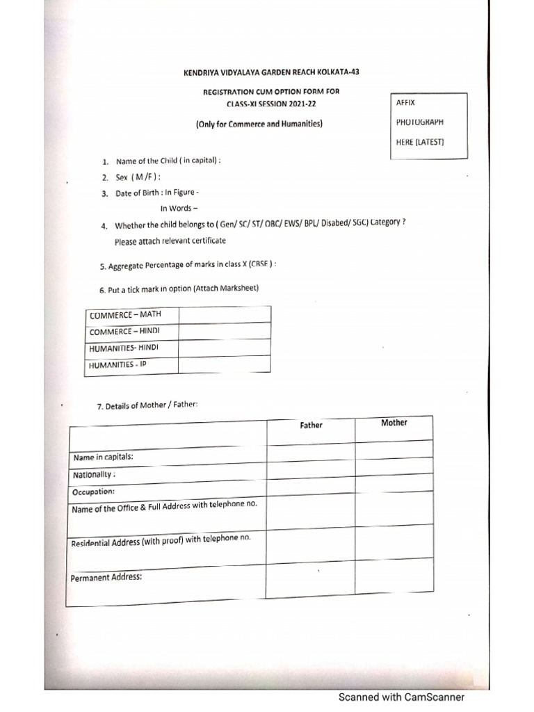 KV GRC Form | PDF