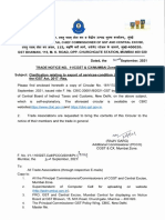Trade Notice No 11-CGST & CX-MUMBAI Zone-2021 Dated 22september2021