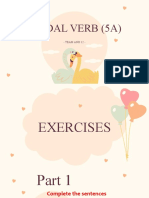 Modal Verb Exercises