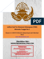 Soal Tes Wawasan Kebangsaan (TWK) Bhinneka Tunggal Ika 2 - HOTS