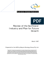 Review of The Sunflower Industry and Plan For Future Growth: Australian Oilseed Federation