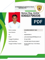 Form Reg. Online Pendaftar 03022700235