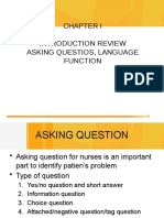 Introduction Review Asking Questios, Language Function