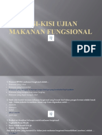 Kisi2 Ujian Makanan Fungsional