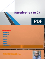Introduction To C++ Part 1 - Lecture 3.1