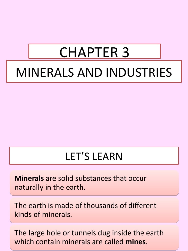 Minerals and Their Industrial Uses | PDF | Minerals | Natural Materials