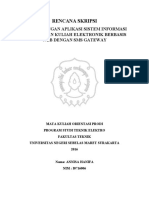 Rencana Skripsi: Pengembangan Aplikasi Sistem Informasi Pejadwalan Kuliah Elektronik Berbasis Web Dengan Sms Gateway