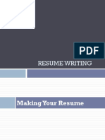Resume Writing and Its Types Sem III