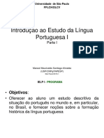 Introdução ao Estudo da Língua Portuguesa I