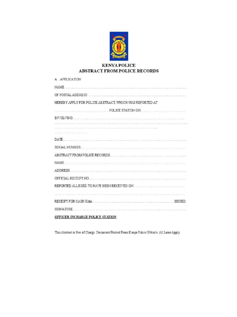 Police Abstract | PDF