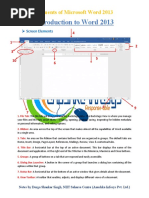 Introduction To Word 2013 (Home Tab)