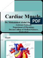 Cardiac Muscle: Dr. Mohammed Abdul Hannan Hazari