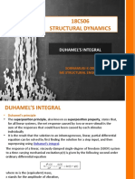 18CS06 Structural Dynamics: Duhamel'S Integral