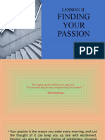Finding Your Passion Finding Your Passion: Lesson Iii: Lesson Ii