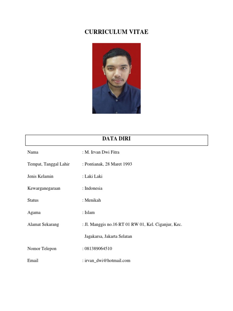 Cv dr m irvan dwi fitra digabungkan pdf