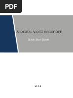 Ai Digital Video Recorder: Quick Start Guide