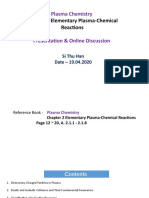 Plasma Chemistry: Chapter 2 Elementary Plasma-Chemical Reactions