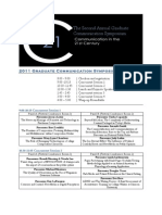 2011 Communication Symposium Revised Presentation Schedule