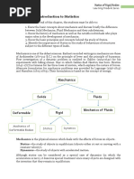 Introduction To Statistics: Mechanics