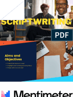 scriptwriting compressed