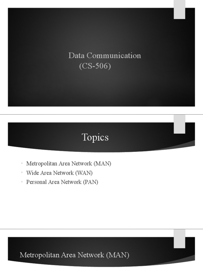 Network Types: MAN, WAN, PAN Explained | PDF | Computer Network | Wide ...