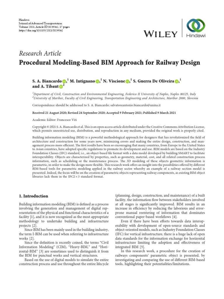 Procedural Modelling Based BIM Approach For Railway Design | PDF ...