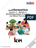 Mathematics: Quarter 1 - Module 3: Multiplying Simple Fractions and Mixed Fractions