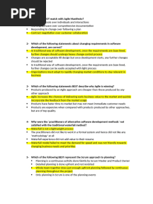 Agile Exam Questions and Answers 1
