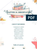 Chapter 10-Observation