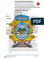 MEMORANDUM N° 016 REMITO OBSERVACIONES A SU INFORME MENSUAL DE RESIDENTE DE OBRA CORRESPONDIENTE A SETIEMBRE DEL 2019