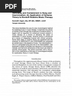 AIGEN Verticality and Containment in Song and Improvisation - An Application of Schema Theory To Nordoff-Robbins Music Therapy