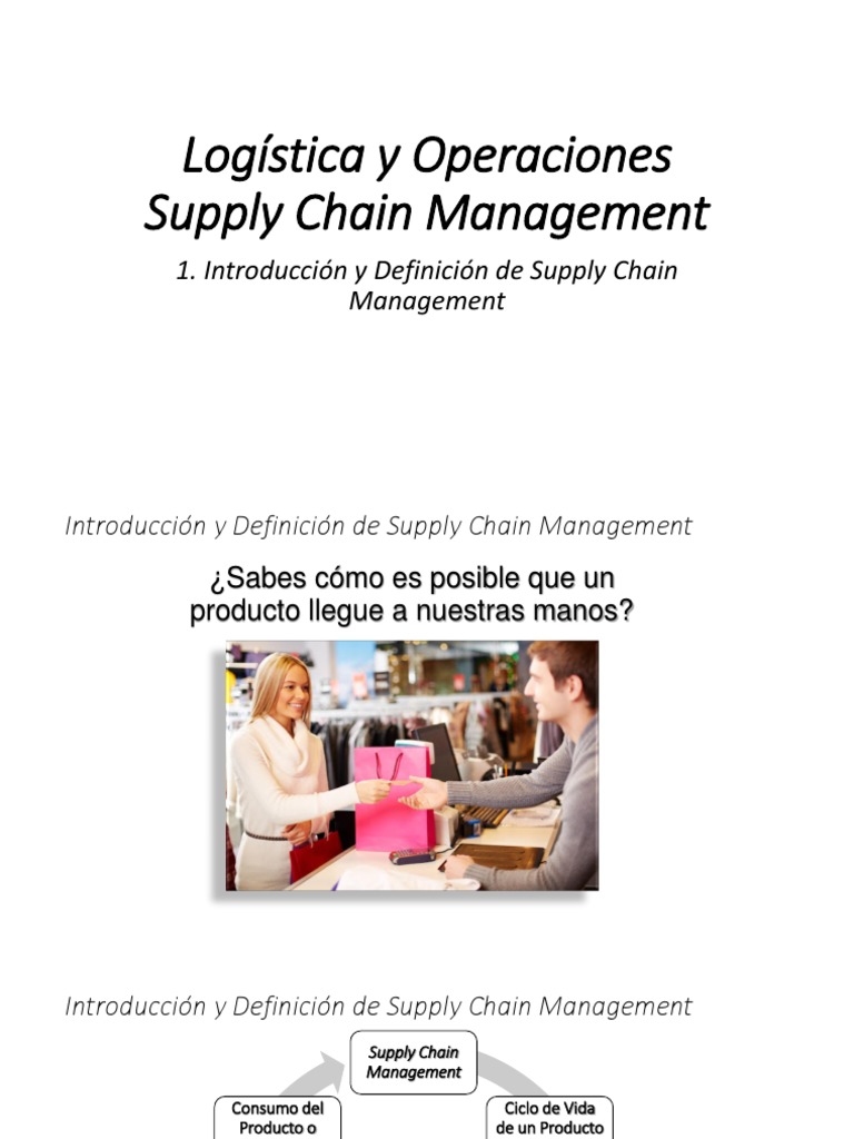 Introducción al Supply Chain Management | PDF | Gestión de la cadena de ...