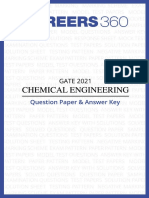 GATE 2021 Chemical Engineering Question Paper