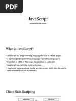 Javascript: Prepared by Ms Shafia