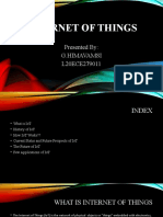 Internet of Things: Presented By: G.Himavamsi L20ECE279011