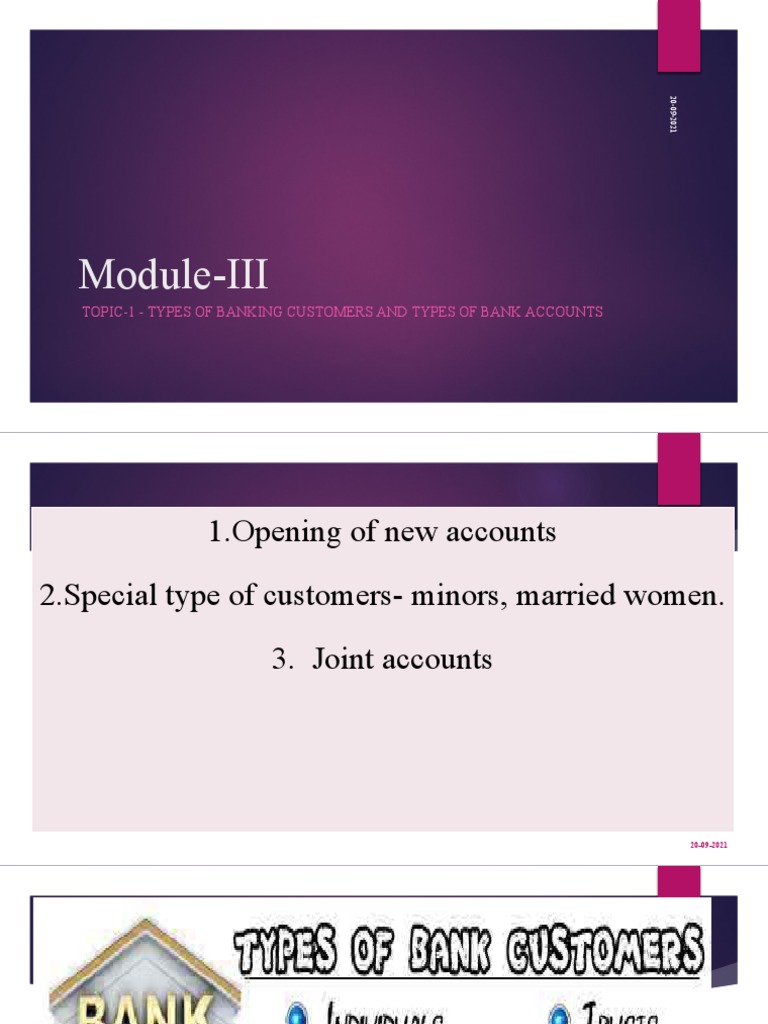 Special Banking Customers Overview | PDF | Partnership | Cheque