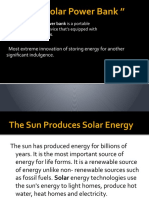 The Solar Power Bank