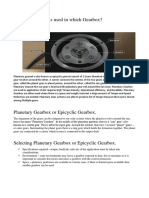 Planetary Gearset Is Used in Which Gearbox - SMD Gearbox