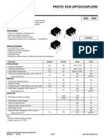 PHOTO SCR OPTOCOUPLERS: 4N39 and 4N40 Optocoupler Specs